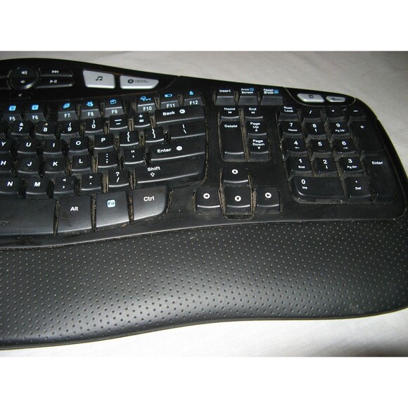 Logitech K350 Comfort Wave Ergonomic Wireless Keyboard With Dongle Tested Works - Picture 6 of 7